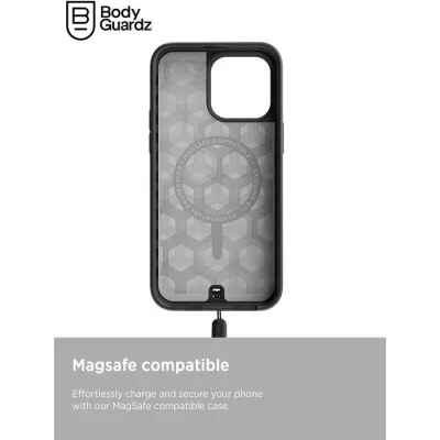 Cover Iphone 15 Pro Paradigm Pro Magsafe With Lanyard Bodyguardz - Black